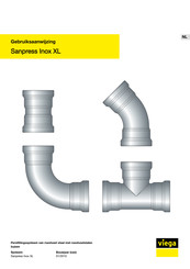 Viega Sanpress XL Gebruiksaanwijzing