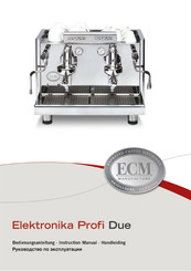 ECM Manufacture Elektronika Profi Due Handleiding