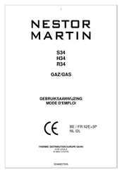 NESTOR MARTIN S34 Gebruiksaanwijzing