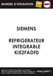 Siemens KI52FADF0 Gebruiksaanwijzing