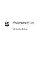 HP PageWide Pro 750 Series Gebruikershandleiding