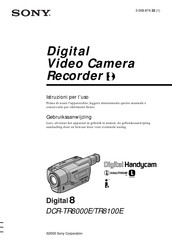 Sony Handycam DCR-TR8000E Gebruiksaanwijzing