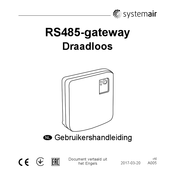 SystemAir RS485 Gebruikershandleiding