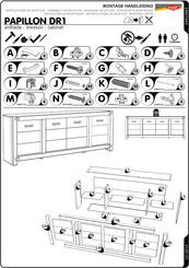 Profijt Meubel PAPILLON DR1 Montagehandleiding