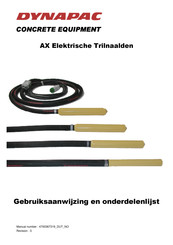 Dynapac AX56C Gebruiksaanwijzing