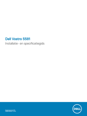 Dell Vostro 5581 Installatiehandleiding