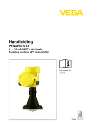 Vega VEGAPULS 61 Handleiding