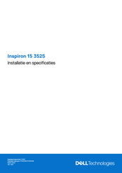 Dell Inspiron 15 3525 Installatiehandleiding