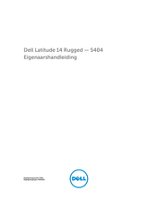 Dell Latitude 14 Rugged - 5404 Series Handleiding