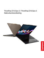 Lenovo ThinkPad Z13 Gen 1 Gebruikershandleiding