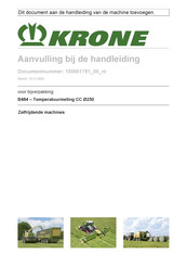 Krone B484 Handleiding