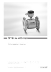 KROHNE OPTIFLUX 4000 Snelgids