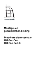 HomeMatic HM-Sec-Cen Montage- En Gebruikershandleiding