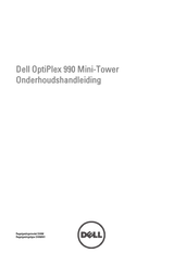 Dell OptiPlex 990 Mini-Tower Onderhoudshandleiding