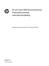 HP Jet Fusion 4200 Gebruikershandleiding