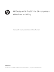 HP DesignJet Z9+ Pro Gebruikershandleiding