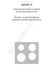 AEG 68002KF-N Montage- En Gebruiksaanwijzing