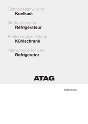 Atag KD63140A/A01 Gebruiksaanwijzing