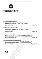 TOOLCRAFT TCST 20-LI Solo Oorspronkelijke Gebruiksaanwijzing