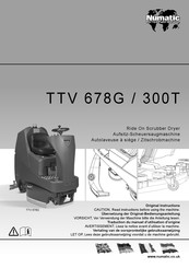 Numatic TTV 678G/300T Vertaling Van De Oorspronkelijke Gebruiksaanwijzing