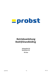 probst RG-8/40 Bedrijfshandleiding