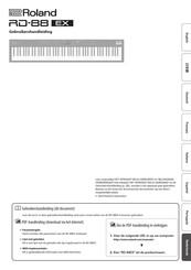 Roland RD-88 EX Gebruikershandleiding