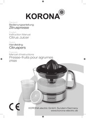 Korona 27020 Handleiding