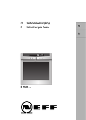 NEFF B 1624 Series Gebruiksaanwijzing