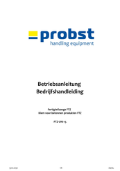 probst FTZ-UNI-15 Bedrijfshandleiding