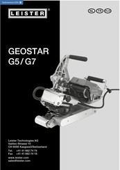 Leister GEOSTAR G7 Gebruiksaanwijzing