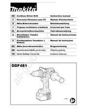 Makita DDF481 Gebruiksaanwijzing