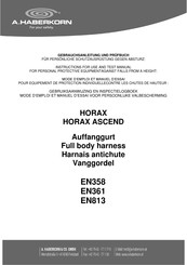 A.HABERKORN HORAX ASCEND Gebruiksaanwijzing