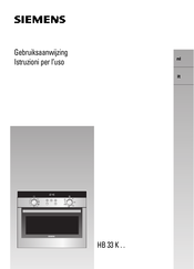 Siemens HB 33 K Series Gebruiksaanwijzing