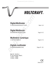 VOLTCRAFT 12 46 01 Gebruiksaanwijzing