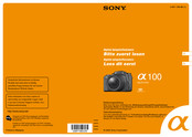 Sony a100 Gebruiksaanwijzing