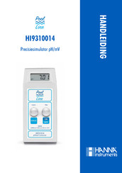 Hanna Instruments Pool Line HI9310014 Handleiding