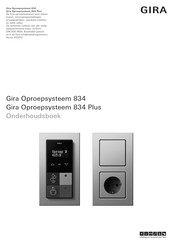 Gira 834 Onderhoudshandleiding