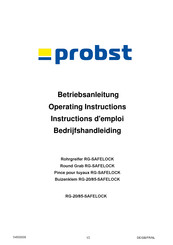 probst RG-20/85-SAFELOCK Bedrijfshandleiding