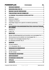 VARO Powerplus POWXG9650 Handleiding