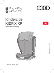 Audi KIDFIX XP Gebruiksaanwijzing