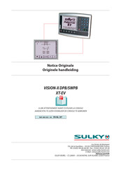 Sulky VISION-X SWPB Originele Handleiding