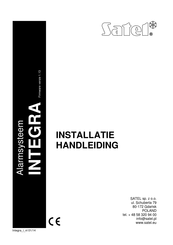 Satel INTEGRA Installatiehandleiding