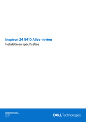 Dell Inspiron 24 5410 Installatiehandleiding