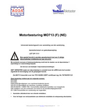 ADDA MO713 Gebruiksaanwijzing