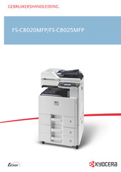 Kyocera Ecosys FS-C8025MFP Gebruikershandleiding