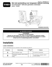 Toro Groundsmaster 1200 Series Installatie-Instructies