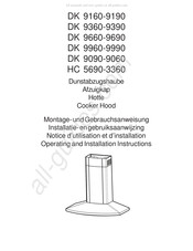 AEG DK 9660-9690 Installatie- En Gebruiksaanwijzing