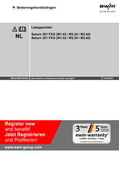 EWM Saturn 301 FKG M2.40 Bedieningshandleidingen