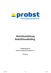 probst FTZ-UNI-25 Bedrijfshandleiding