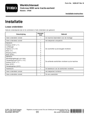 Toro Outcross 9060 Series Installatie-Instructies
